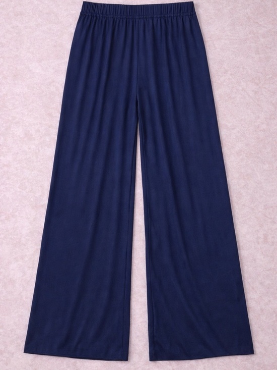 Other Pants - Women's Wide-Leg Pull-On Pants in Navy